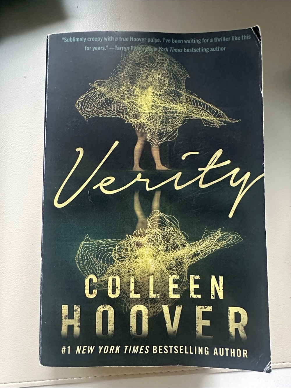 Verity Paperback Novel - Black and Yellow Cover